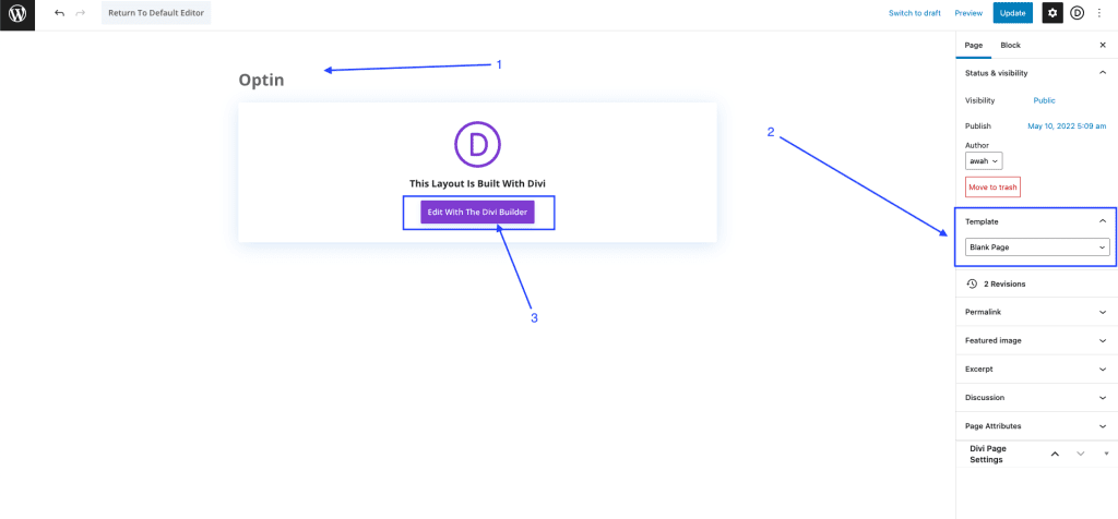 Step 1: Create the opt-in page for the lead generation funnel.