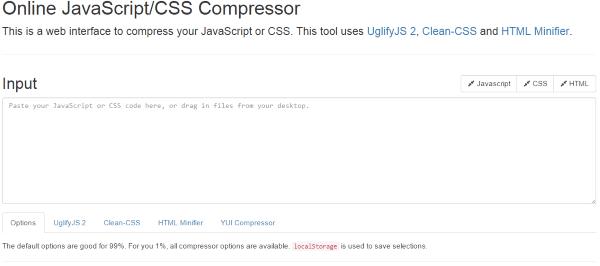 format javascript online auto to Minify How Javascript Your CSS, & Websites HTML