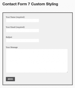 How To Customize The Style Of Contact Form 7 To Match Your Website