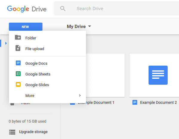 how connect googlee docs google drive