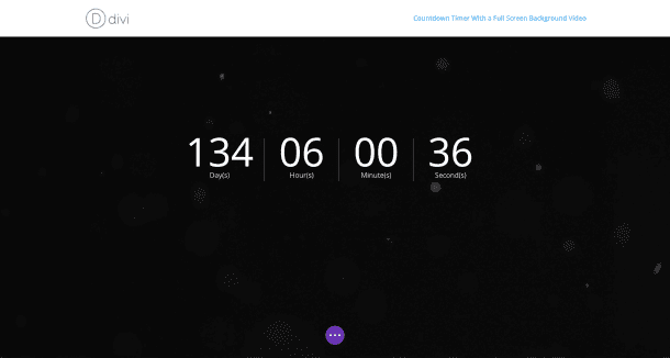 How to Create a Countdown Timer With a Full Screen Background Video | Elegant Themes Blog