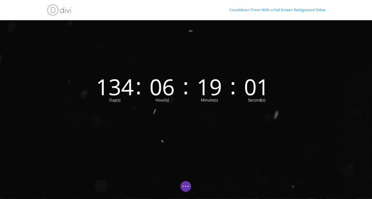 How to Create a Countdown Timer With a Full Screen Background Video | Elegant Themes Blog