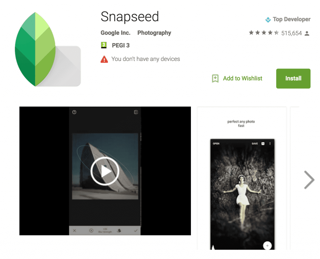 online snapseed photo editor