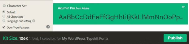 add typekit to fontbase