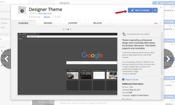 minimalist google chrome themes