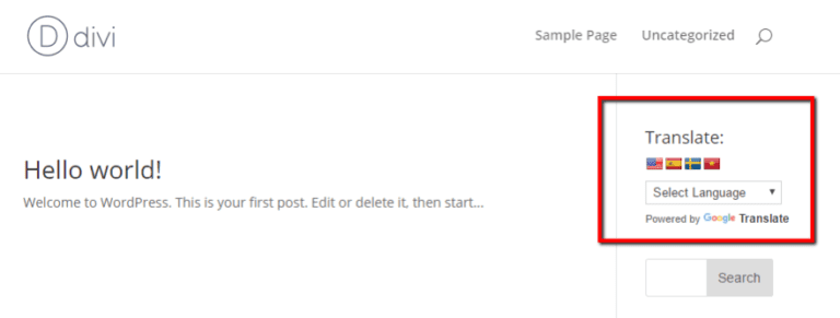 How To Add A Google Translate Button To WordPress