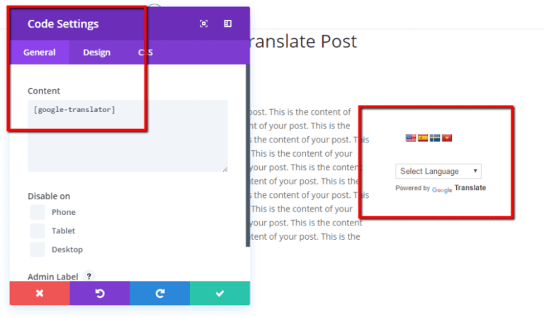 How To Add A Google Translate Button To WordPress