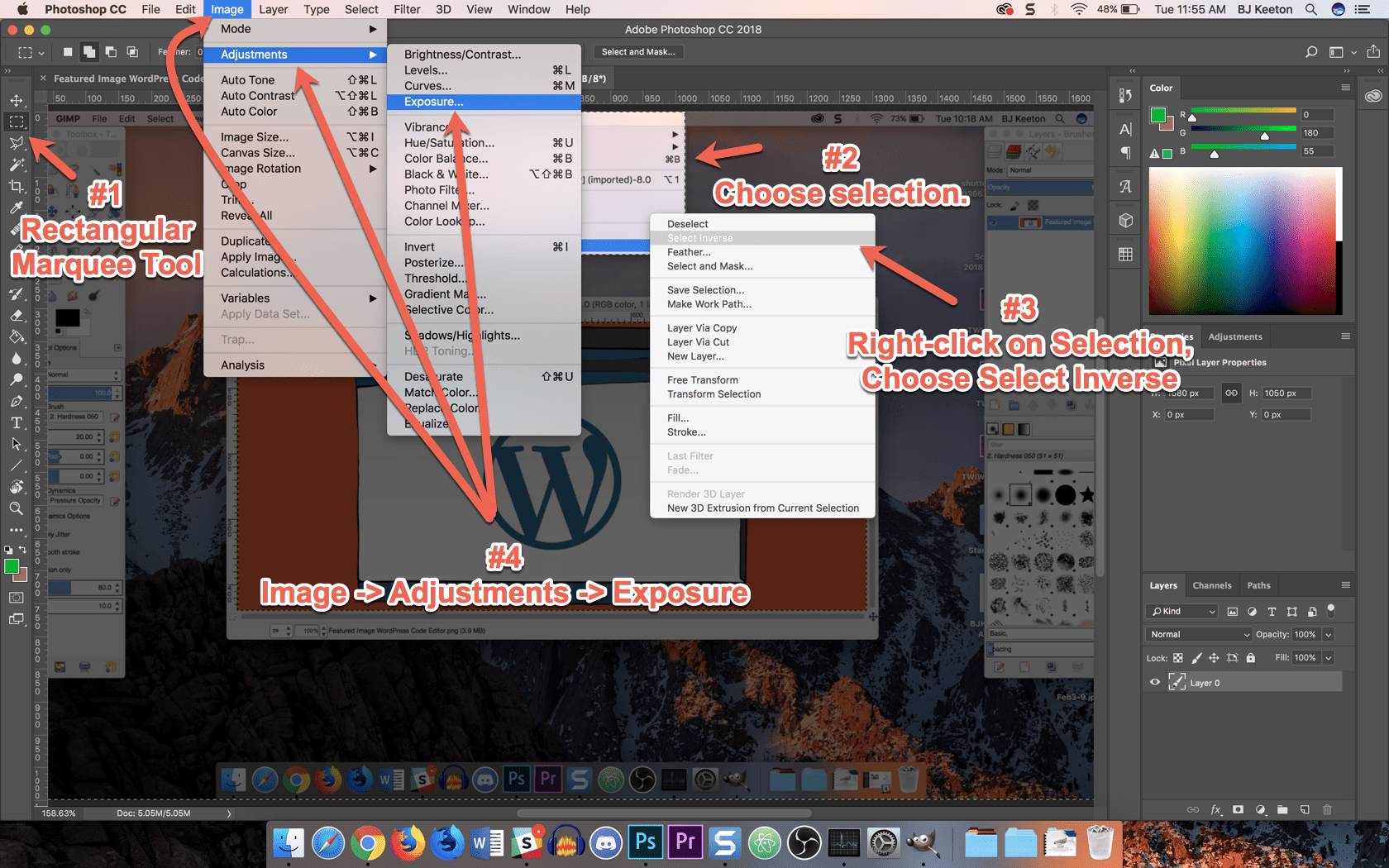 how to use photoshop plugins in gim