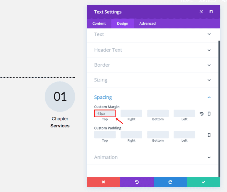 How To Create Section Chapters Using Divi's New Design Options