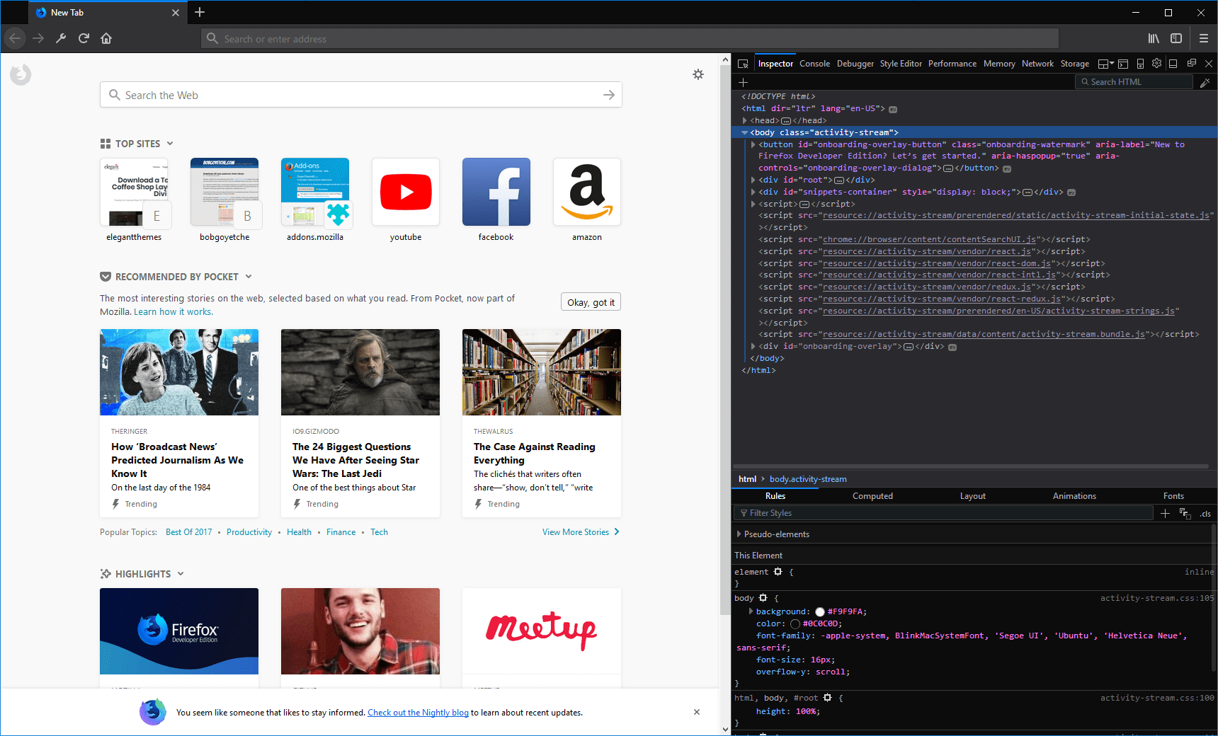 Identify fonts in Chrome, Edge and Firefox using Developer Tools