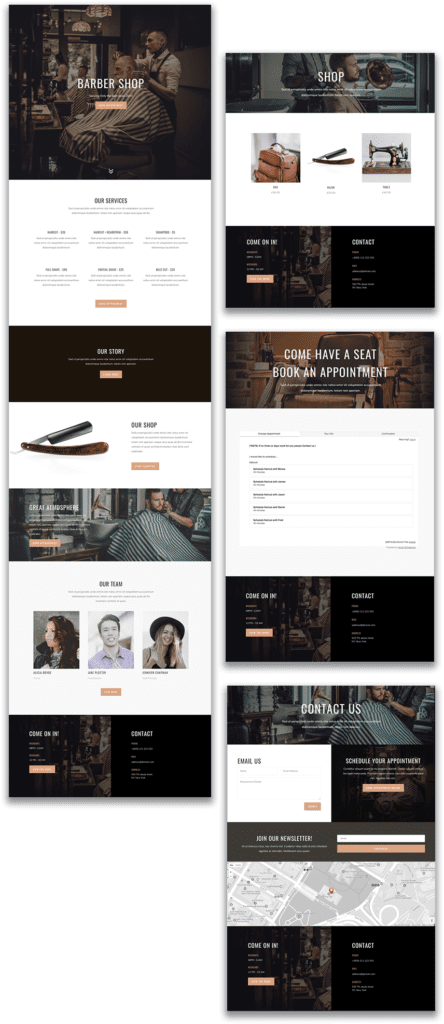 How to Build a Barbershop Website with Divi