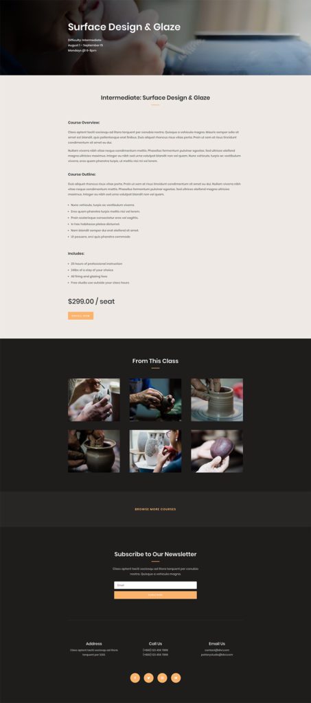 Get a Beautifully Polished Pottery Studio Layout Pack for Divi