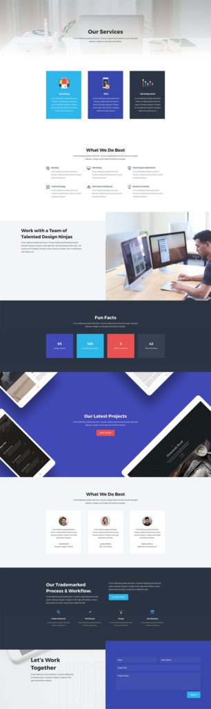 Download a Stunning Free Web Agency Divi Layout Pack