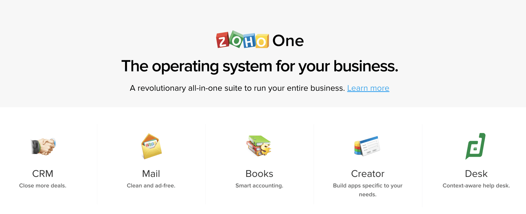 zoho best crm software