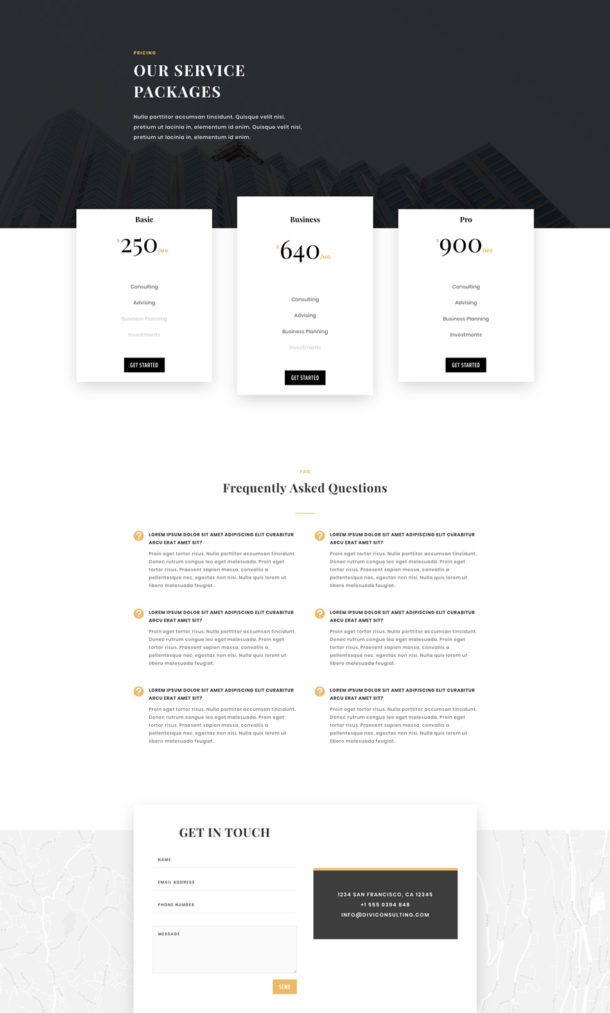 Get an Exceptional Business Consultant Layout Pack for Divi