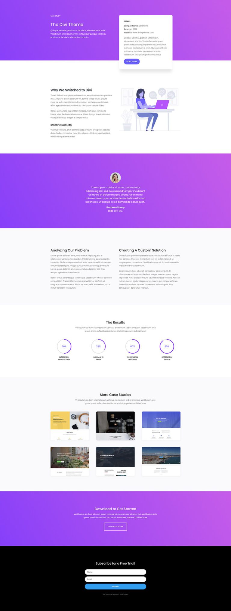 Download a Free & Magnificent Software Marketing Layout Pack for Divi