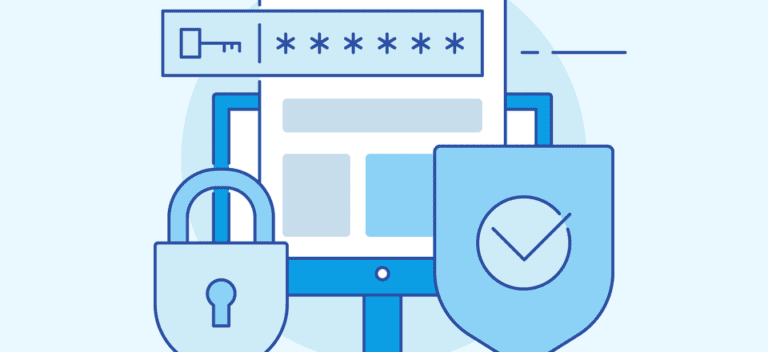 Various elements of a secure website.