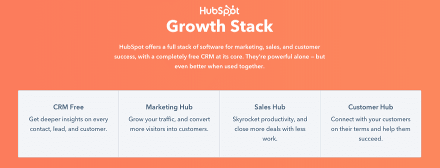 hubspot crm growth stack