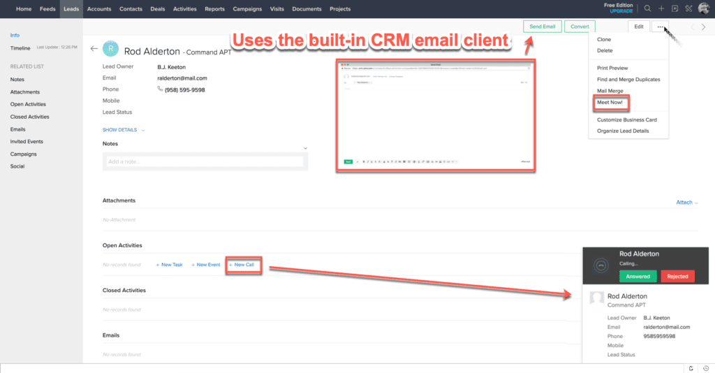 Zoho CRM: A Detailed Overview of the Free Version