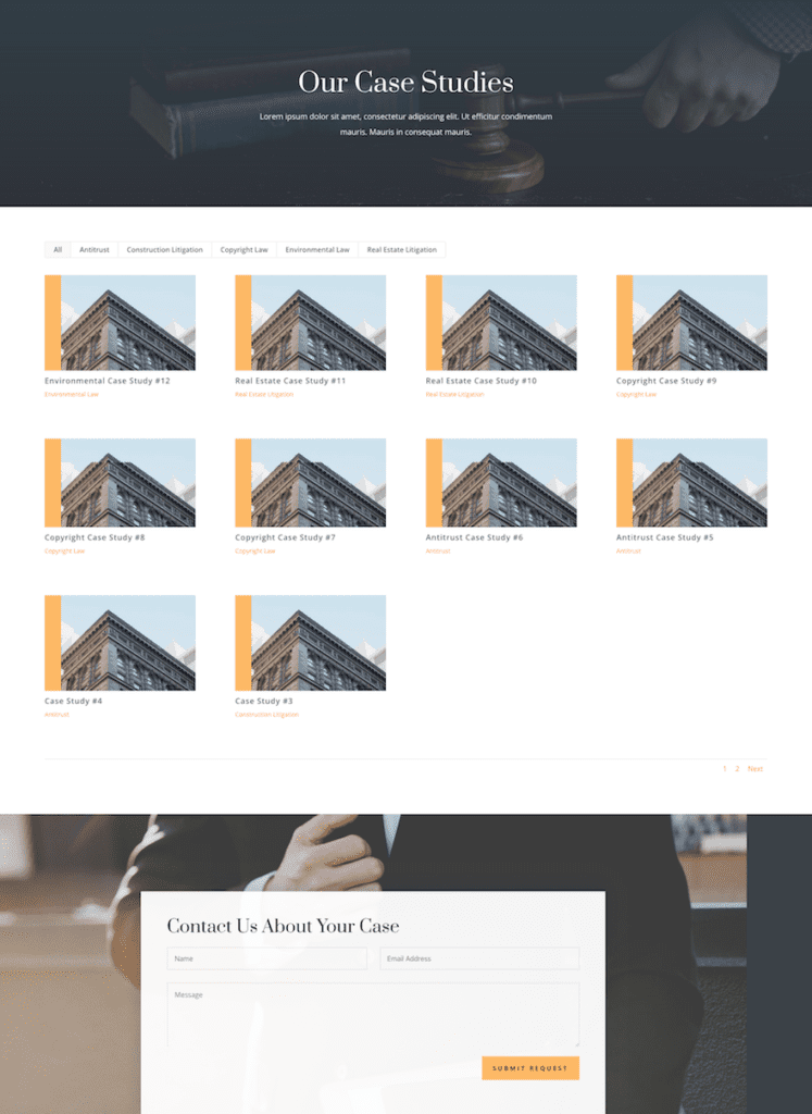 How to Use a Filterable Portfolio and Post Navigation to Organize Case ...