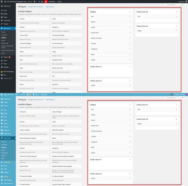 How To Import And Export WordPress Widgets Between Sites | Elegant ...