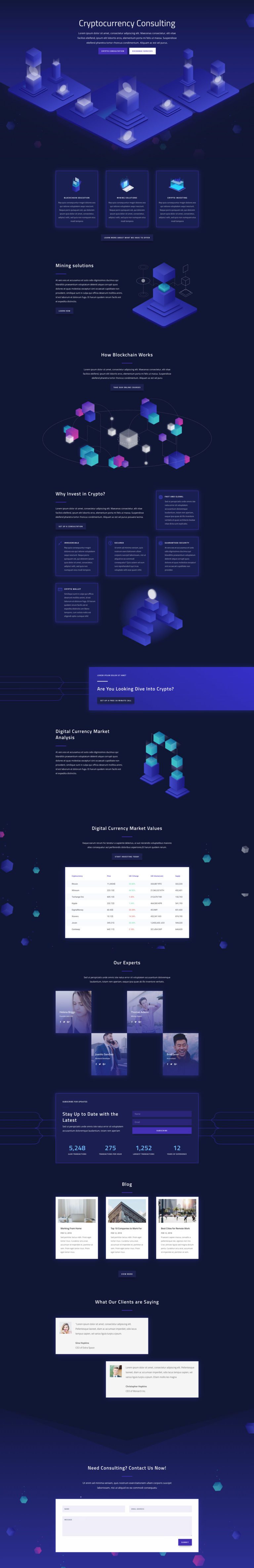 Get A Free Cryptocurrency Layout Pack For Divi