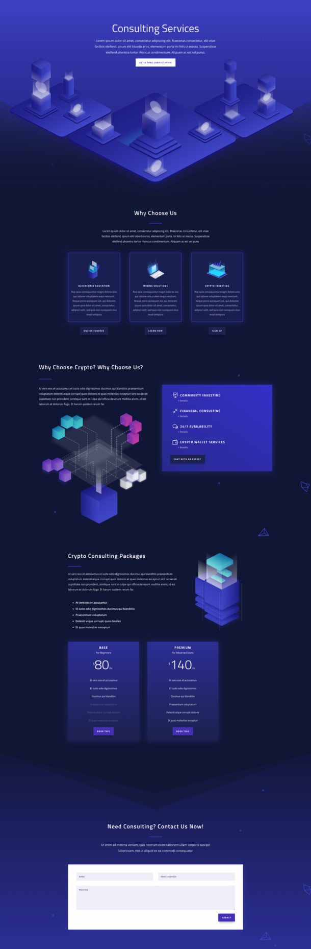 divi cryptocurrency layout