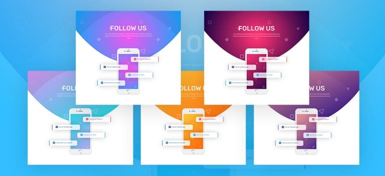 social follow design