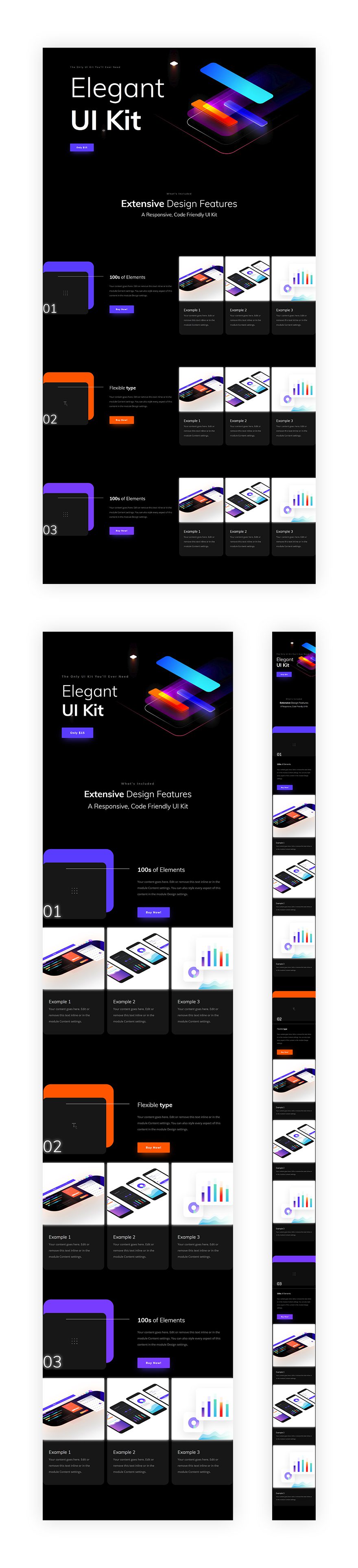 ui kit landing page