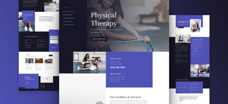 physical therapy layout pack