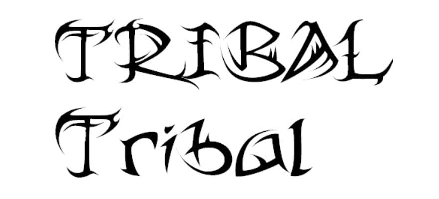 Tribal Fonts For Tattoos  Font Generator