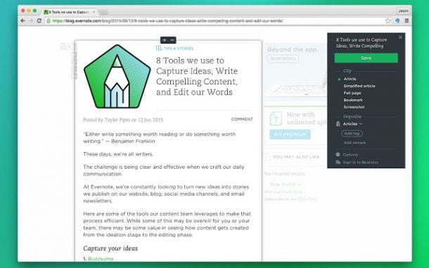 ad to evernote chrome extension