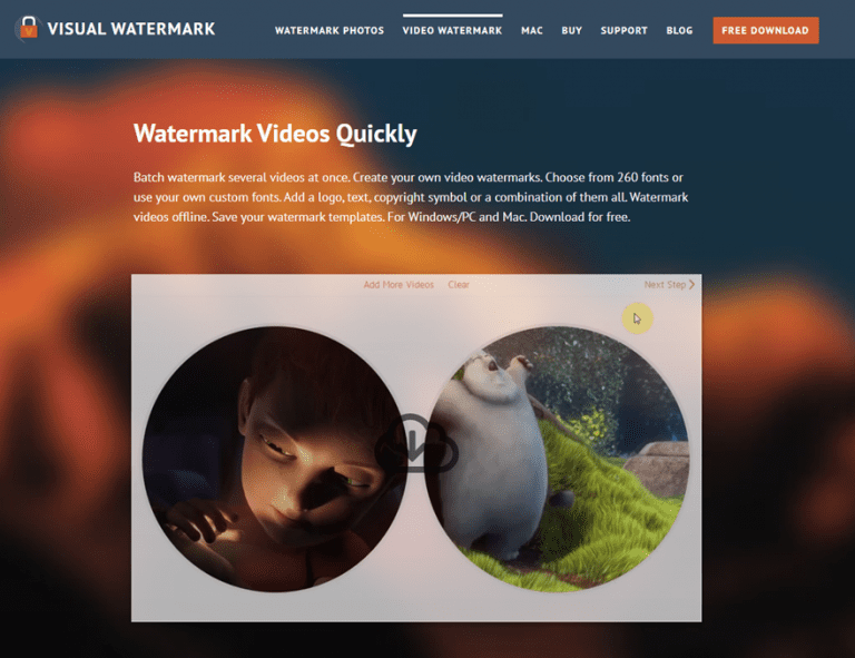 free visual watermark download