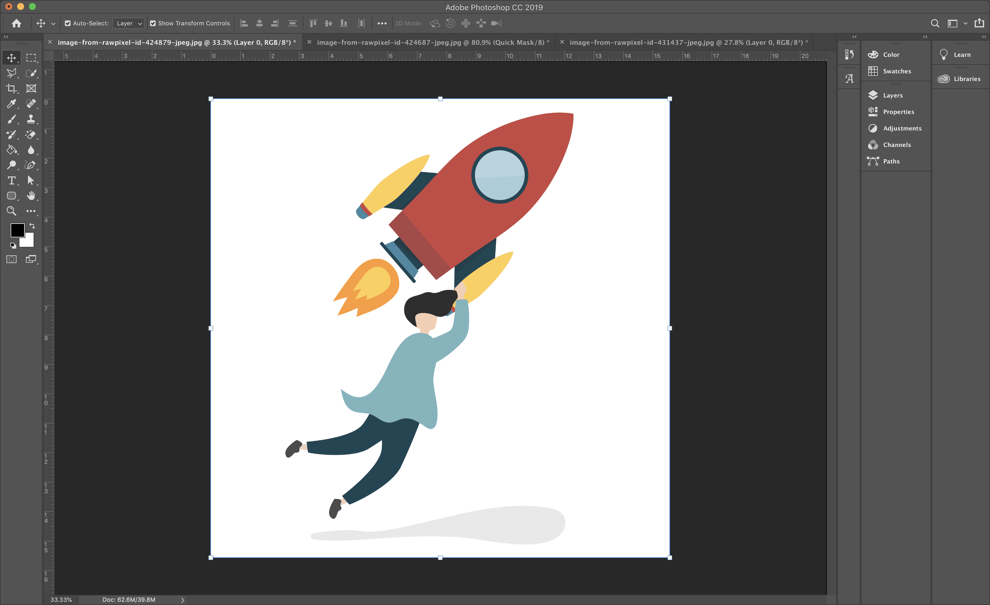 cut out an image in photoshop cc
