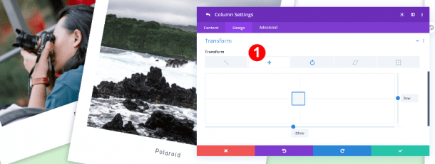 Creating a Polaroid Hero Section with Divi’s Transform Options