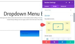 How to Create a Dropdown Menu Button Using Divi's Fullwidth Menu Module