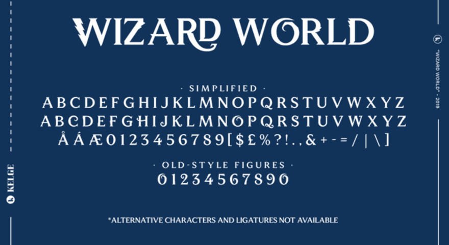 what is harry potter font called
