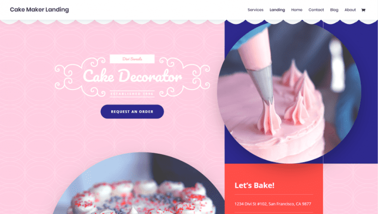 8 Divi Layouts For Bakeries