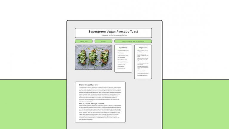 recipe card template