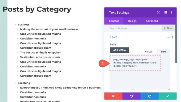 How to Create a Dynamic HTML Sitemap Page in Divi