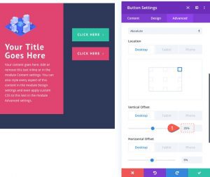 How to Position Buttons Absolutely to Create Unique Button Layouts in Divi
