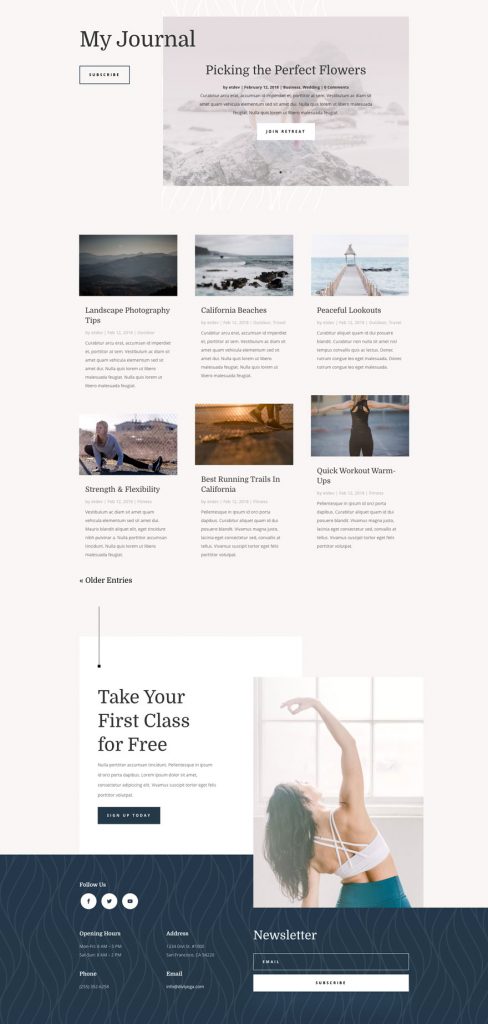 Get a FREE Yoga Instructor Layout Pack for Divi