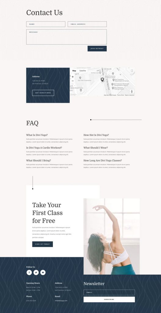 Get a FREE Yoga Instructor Layout Pack for Divi