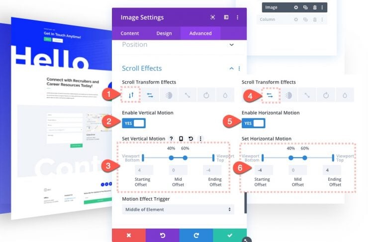 How to Create 3D Motion Scroll Effects in Divi