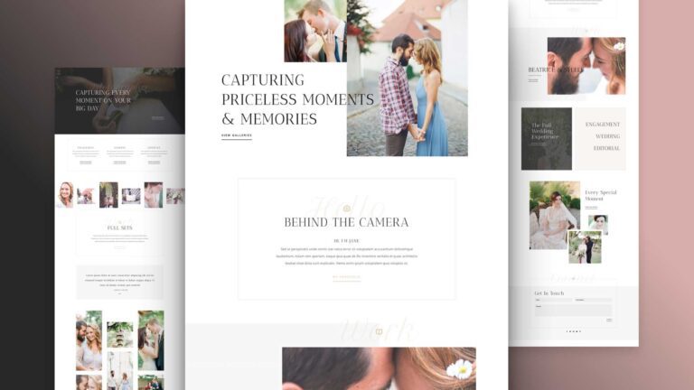 wedding photographer website