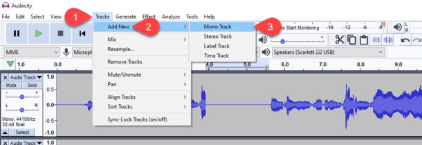 editing a podcast in audacity