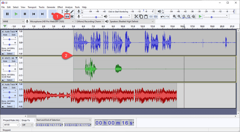recording a podcast with audacity