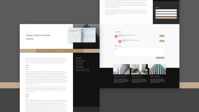 architecture firm blog post template