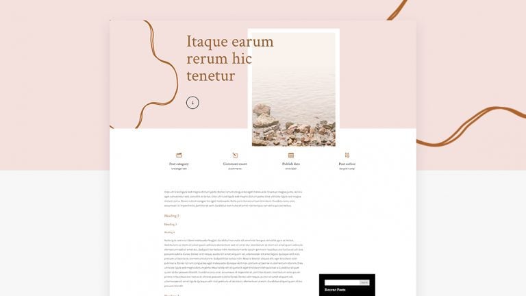 meditation center blog post template