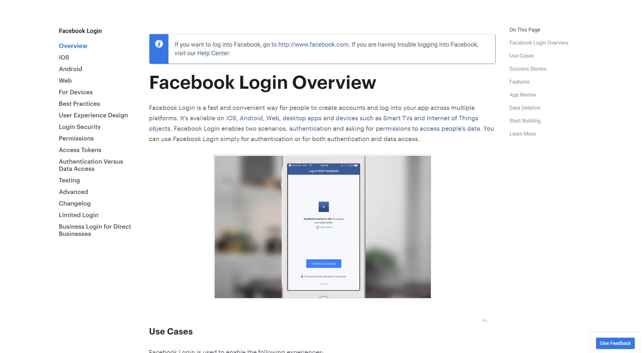 Integrate Facebook Login For A Website
